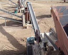 Barite mining crusher